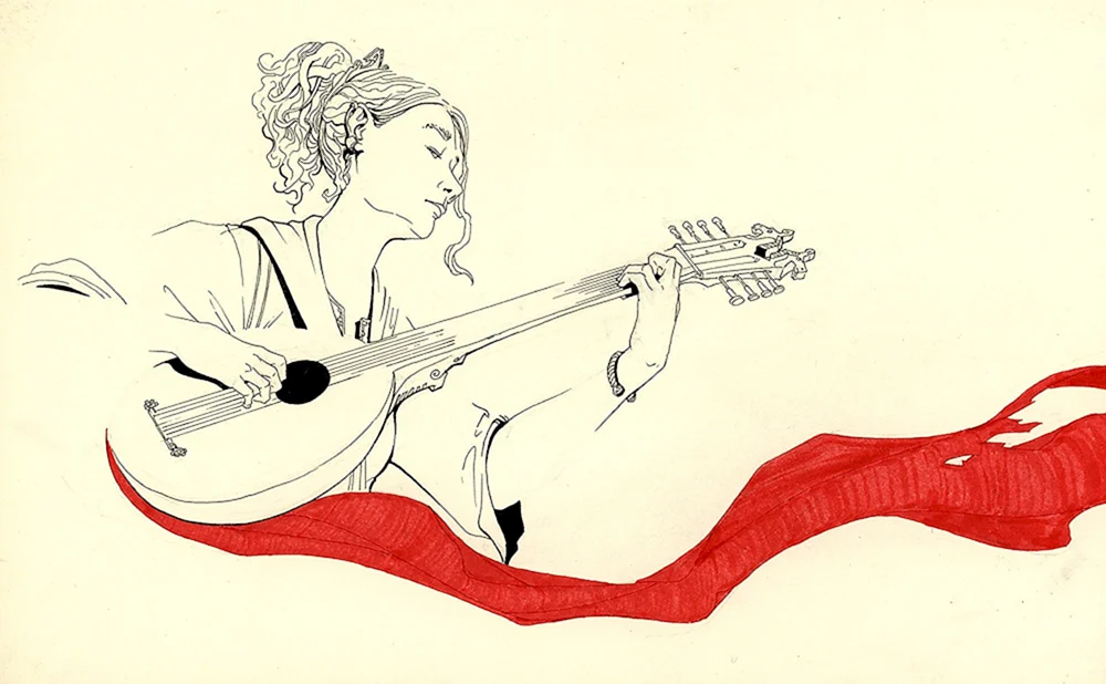 Gitarre Zeichnung