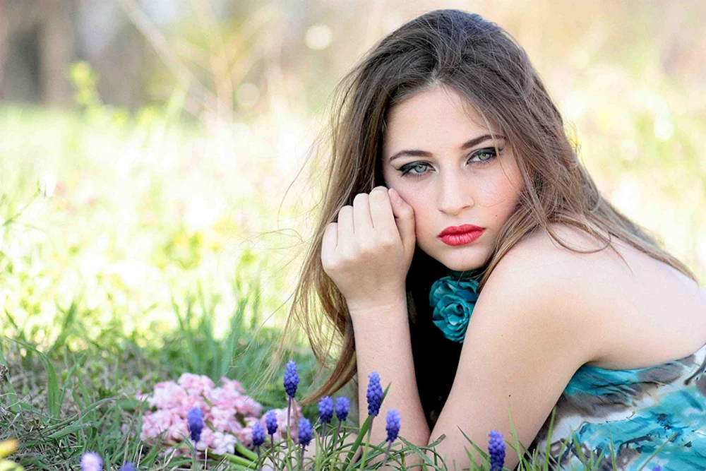 Mädchen mit blauen Augen