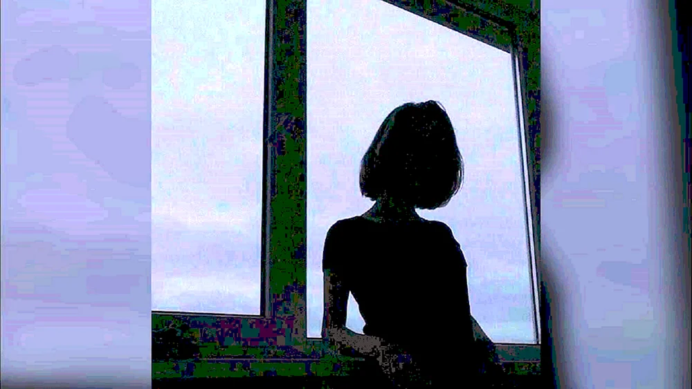 Brunette mit einem Bob