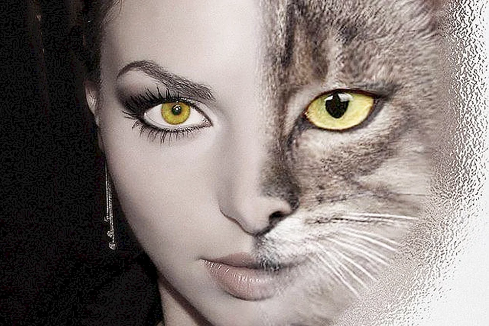 Mädchen mit Katzenaugen