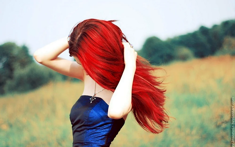 Mädchen mit rotem Haar