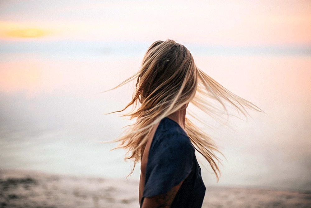Mädchen mit schmelzendem Haar