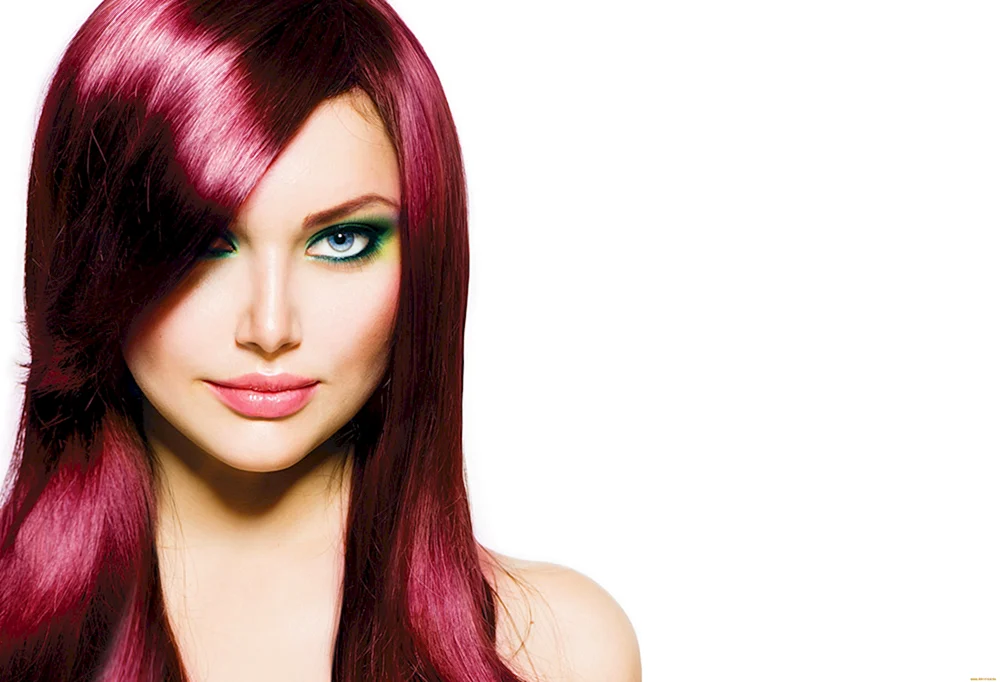 Mädchen mit gefärbtem Haar