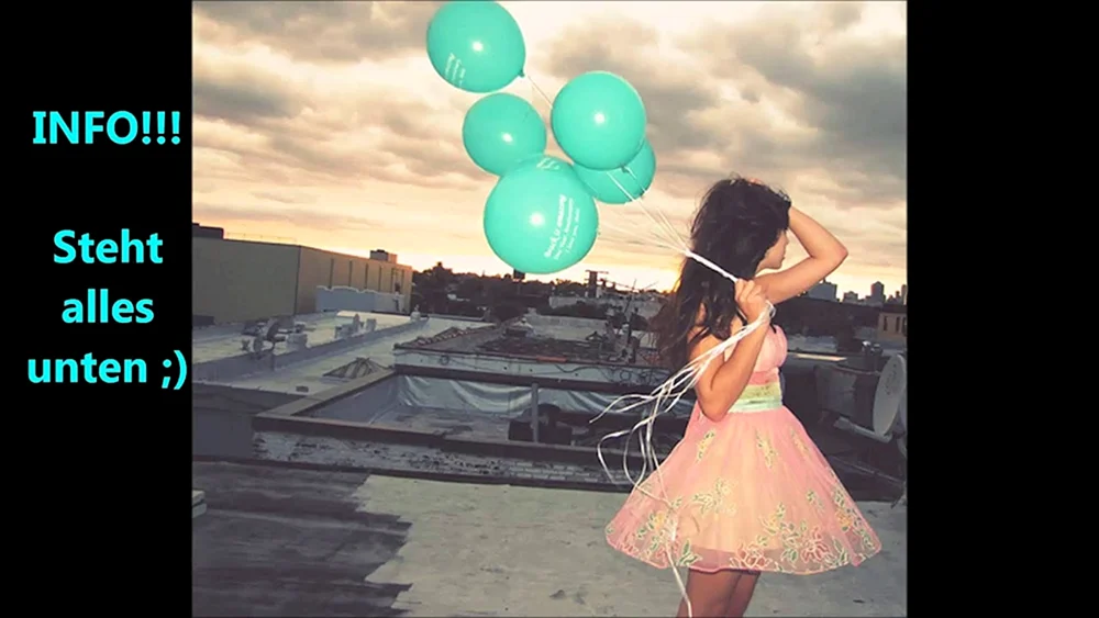 Mädchen mit Ballons