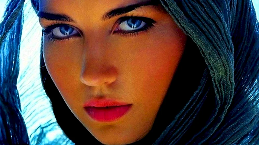 Mädchen mit blauen Augen