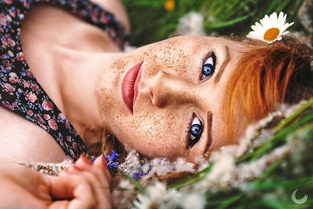 Mädchen mit Sommersprossen. Mädchen mit Sommersprossen