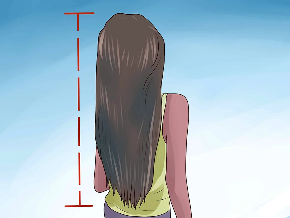 Mädchen mit Haaren bis zu den Schulterblättern