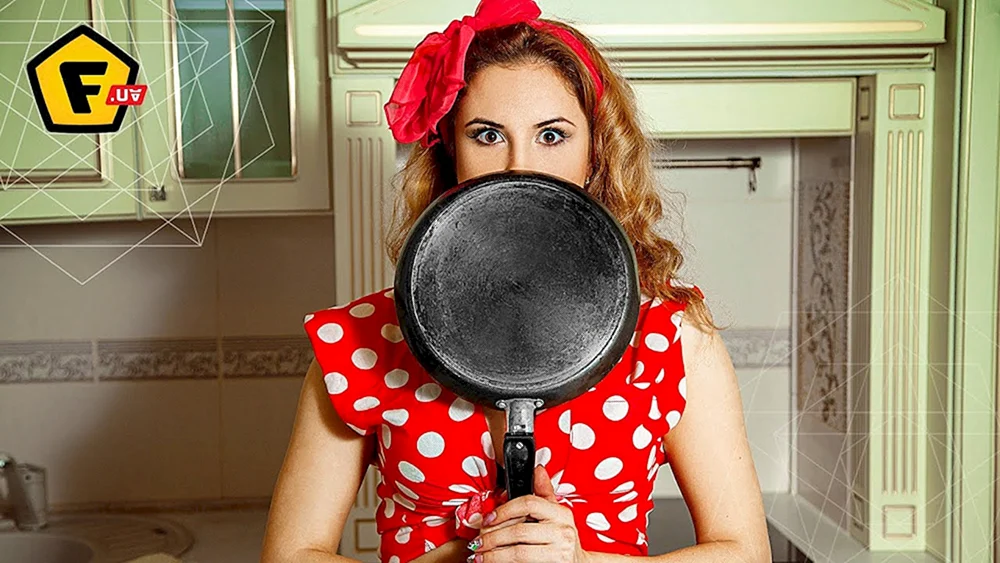 Mädchen in der Küche