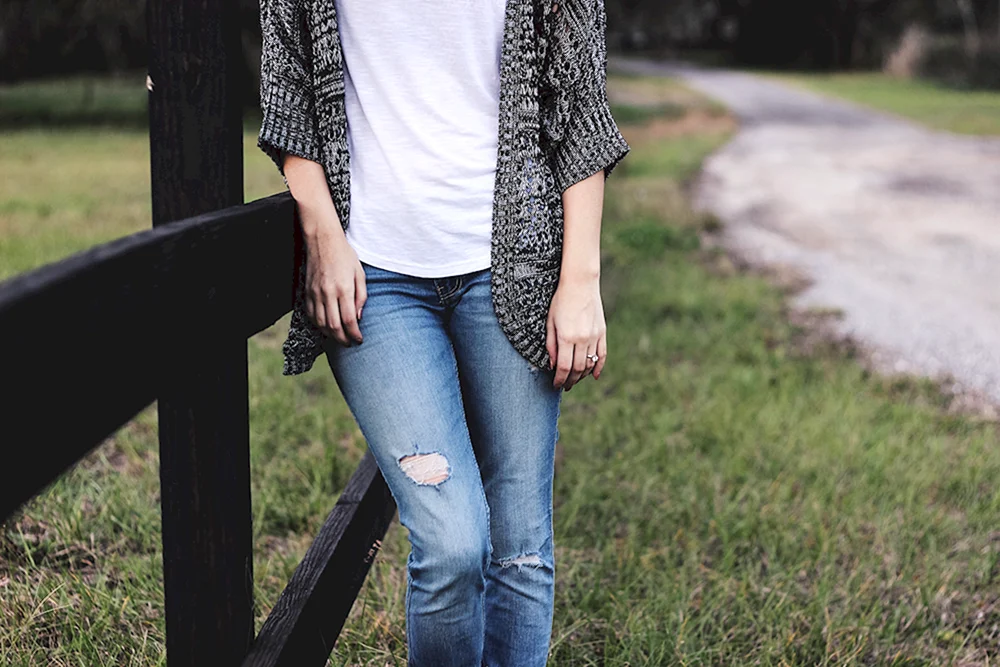 Mädchen in Jeans