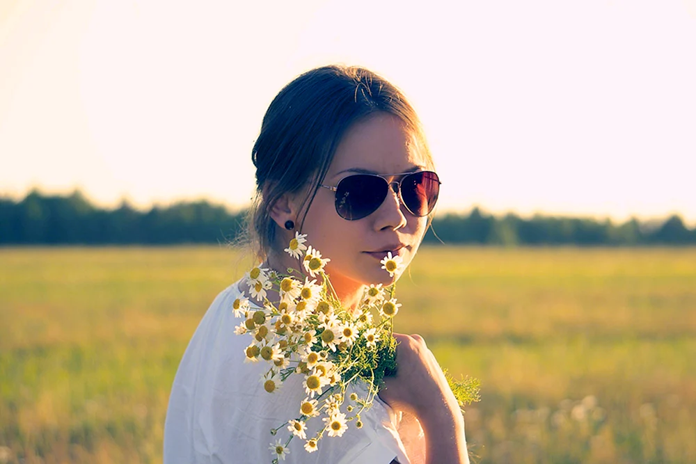 Mädchen mit Brille