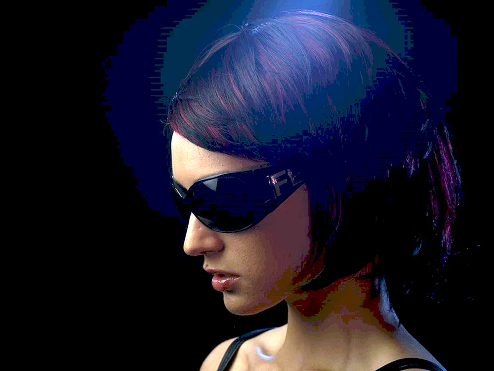 Mädchen mit Sonnenbrille