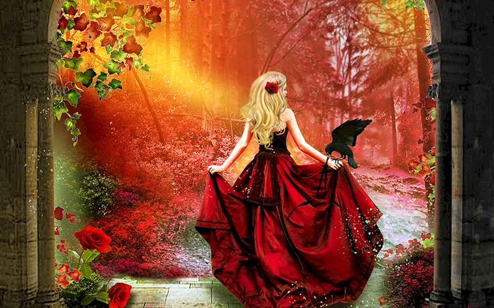 Mädchen in Kleid