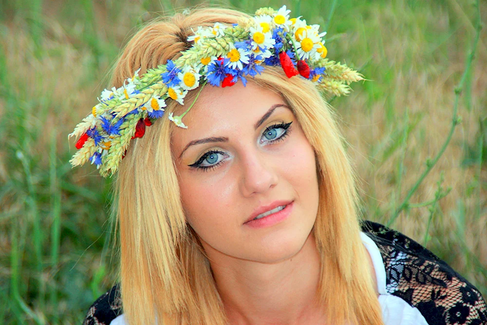 Mädchen im Kranz