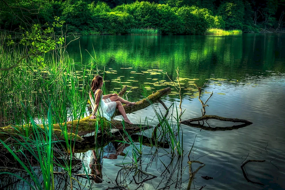 Mädchen im Wasser