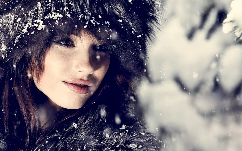 Mädchen im Winter