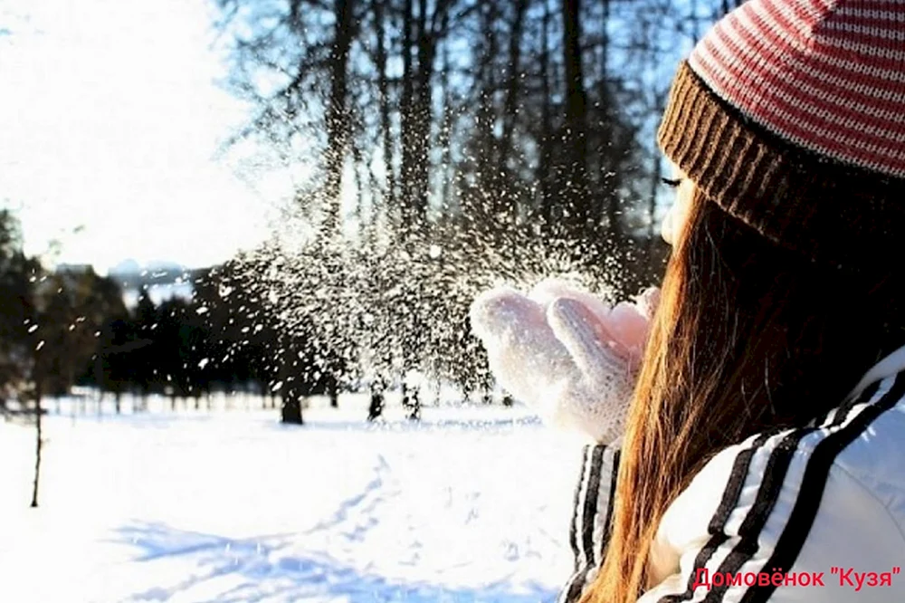 Mädchen im Winter