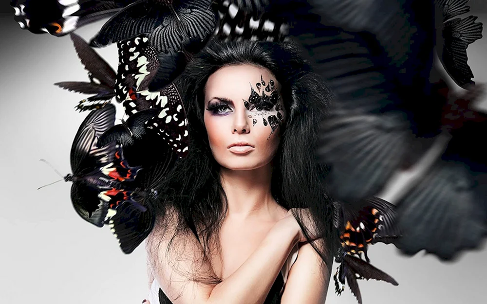 Mädchen- Schmetterling