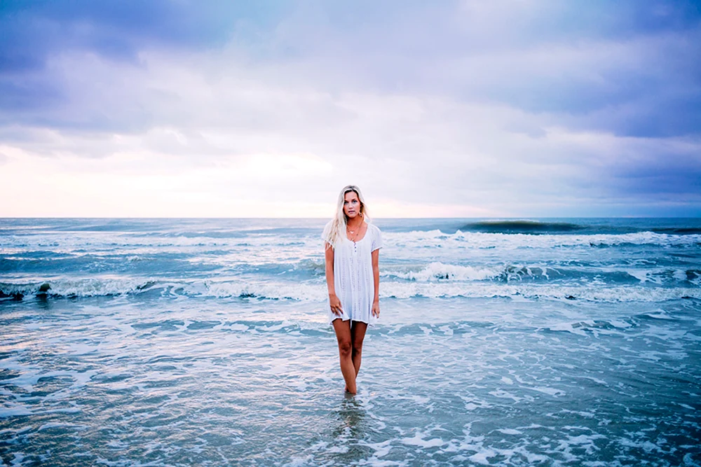 Mädchen am Meer