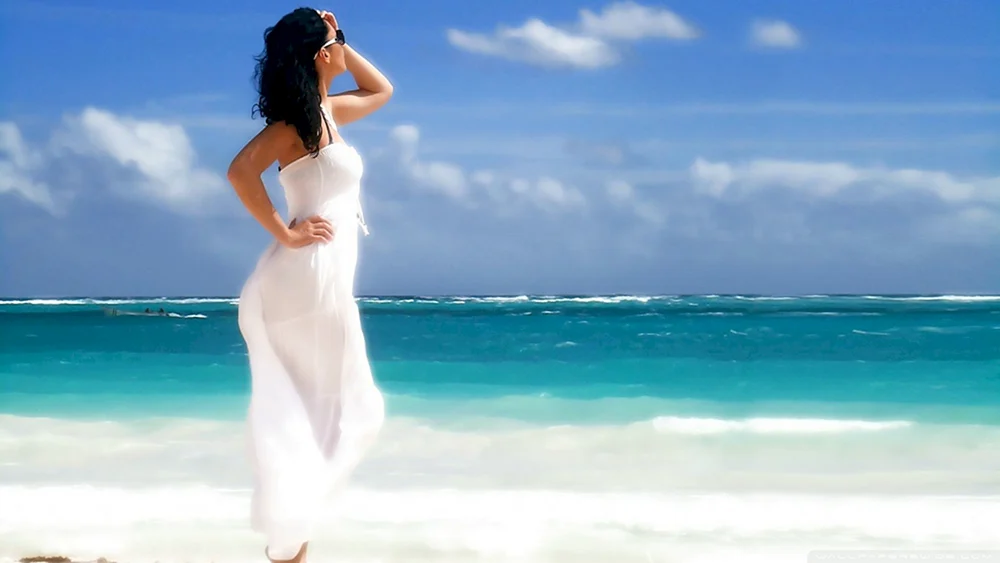 Mädchen am Meer