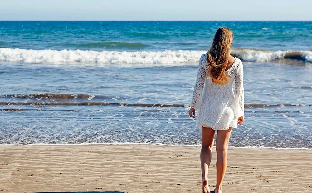 Mädchen am Meer