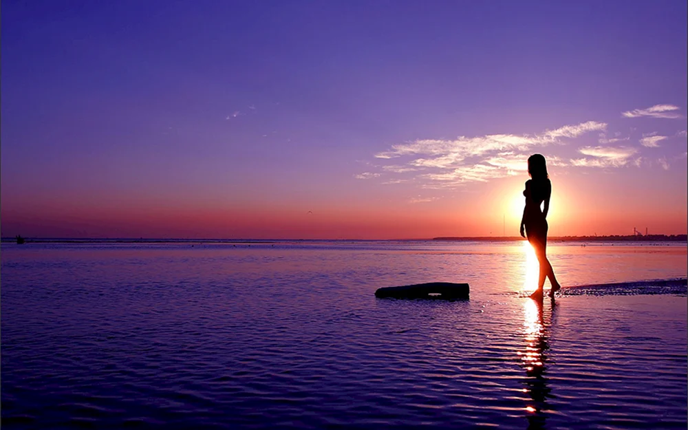 Mädchen am Meer