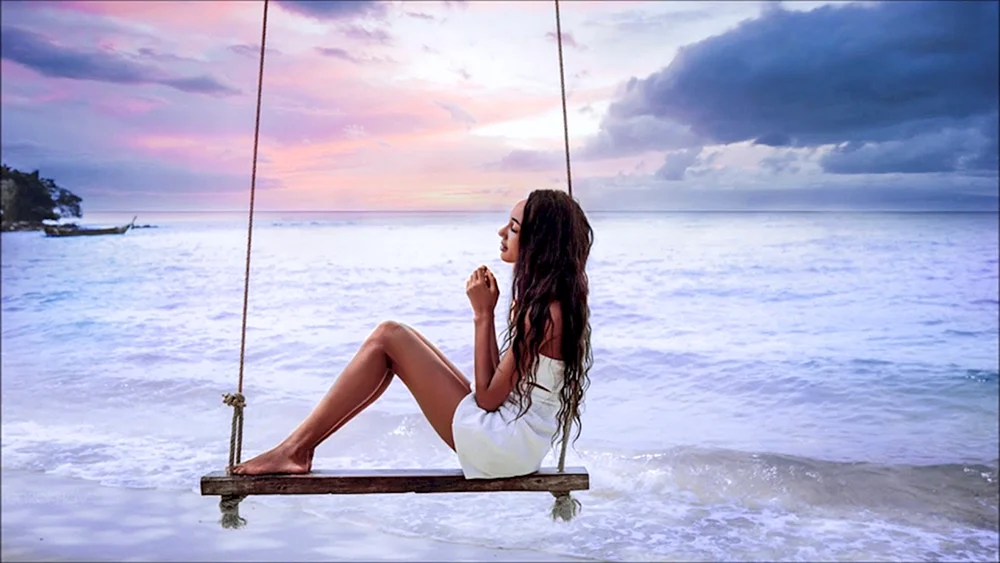 Mädchen am Meer