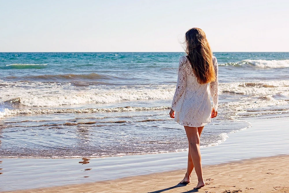 Mädchen am Meer
