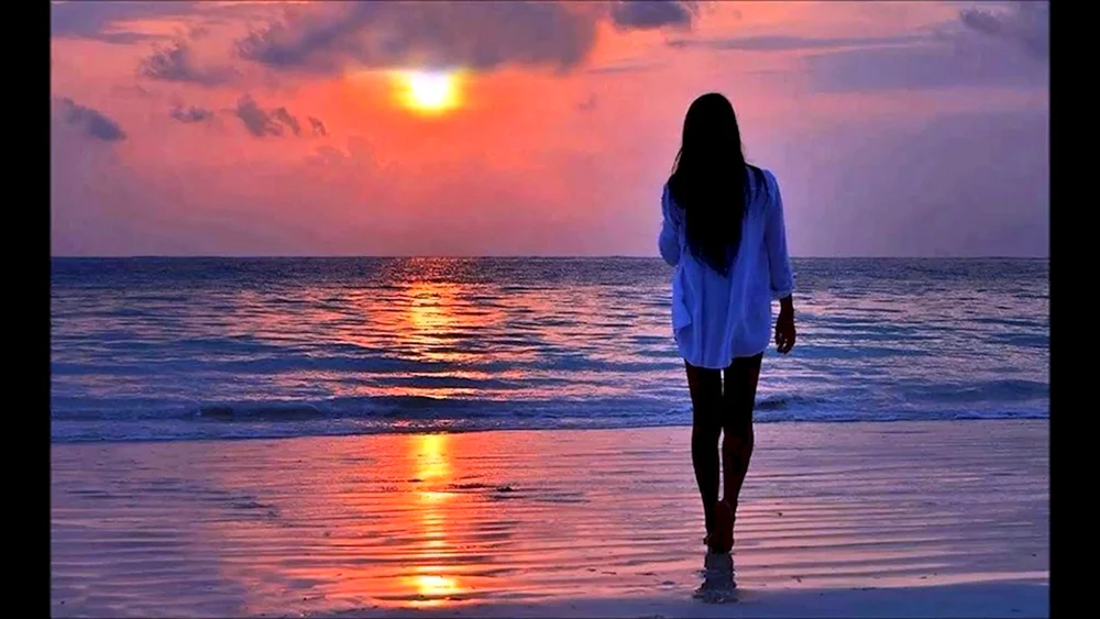 Mädchen am Meer. Meer