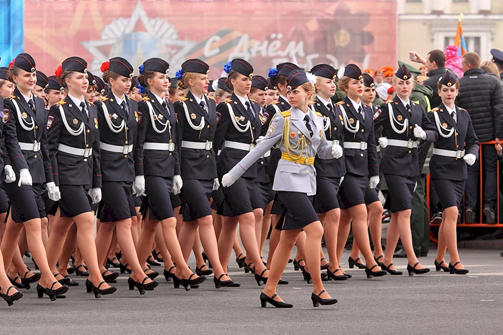 Mädchen bei Parade