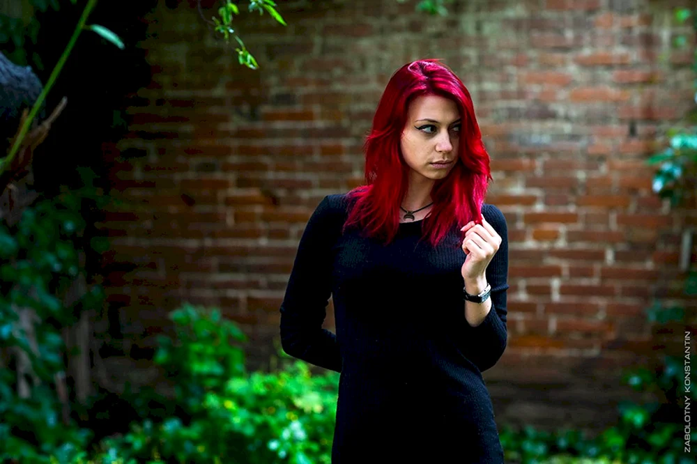 Mädchen mit roten Haaren Foto