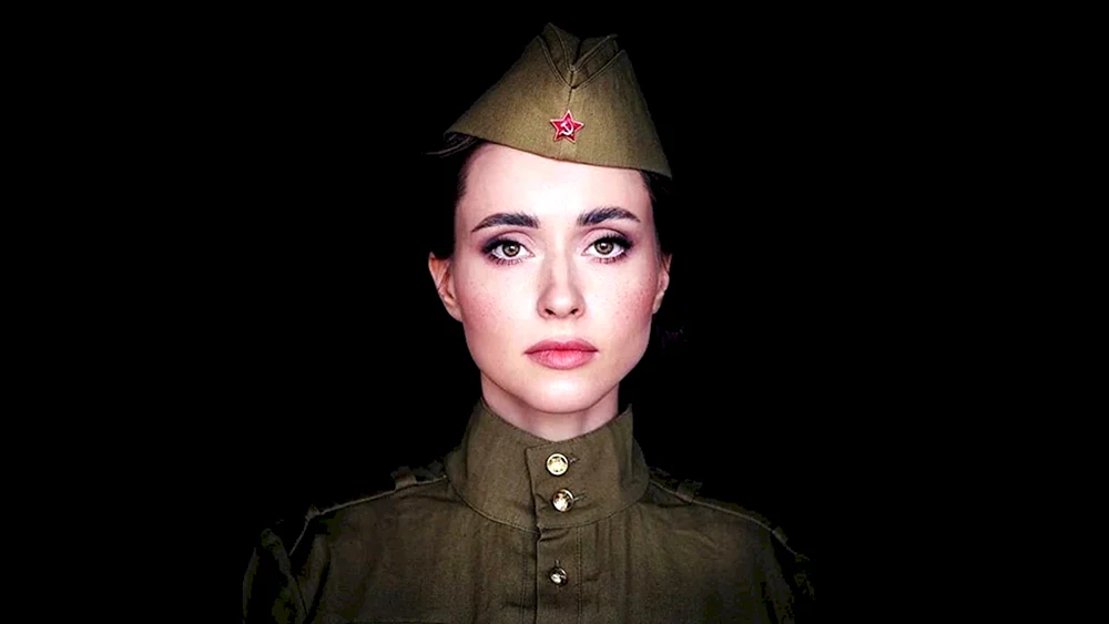 Mädchen in Piloten Militär