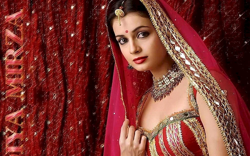 Diya Mirza im Sari