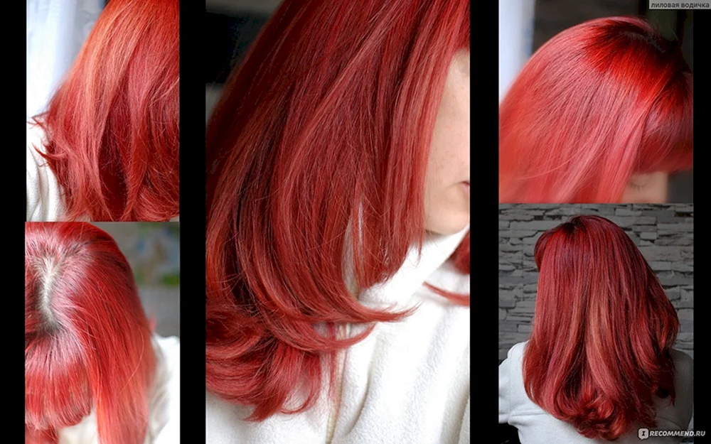 Lily Collins kare rote Haare