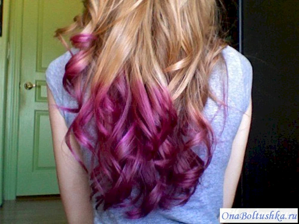 Dip Dye Haarfärbung