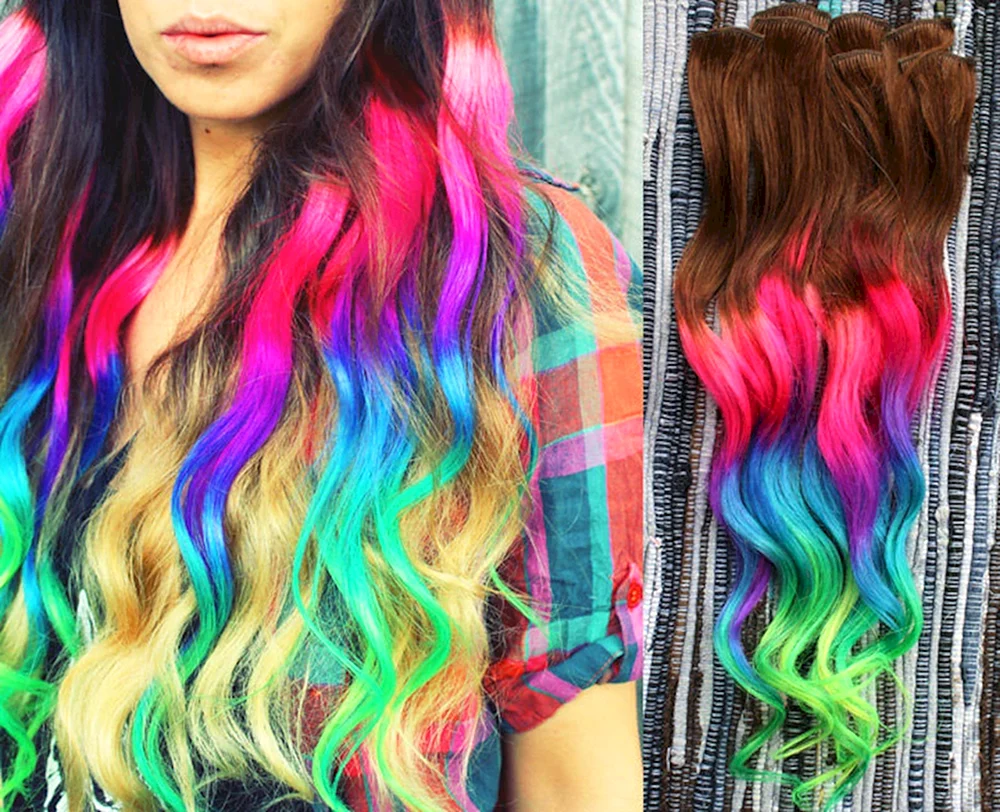 Dip Dye Haarfärbung