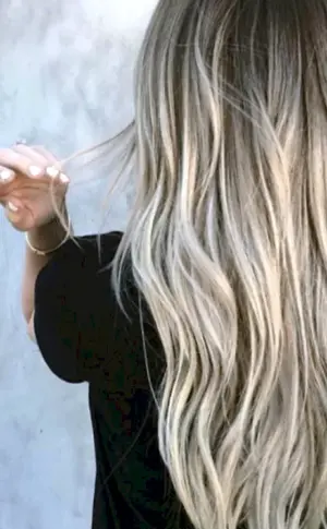Für Balayage blondes Haar
