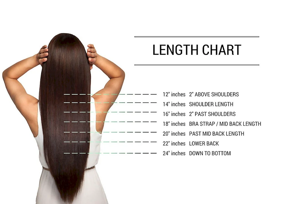 Kurzes mittellanges und langes Haar