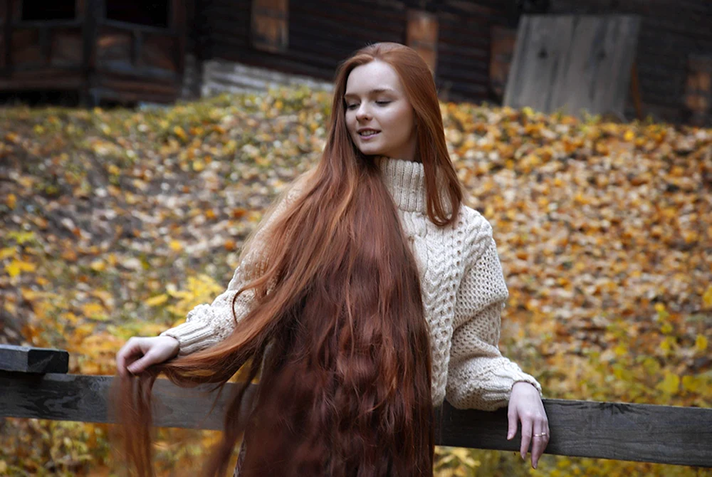 Lange ungefärbte Haare