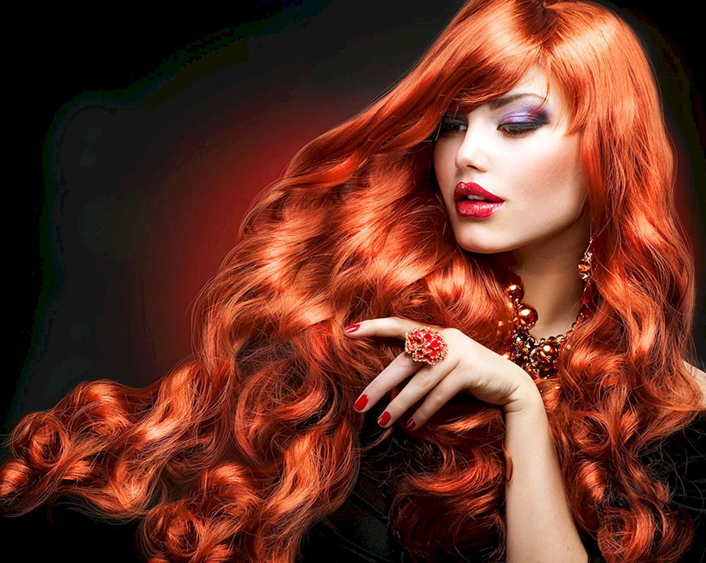 Rotes Balayage