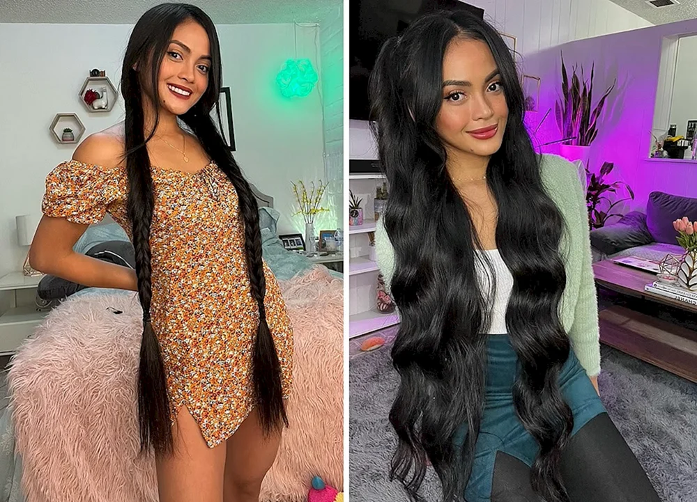 Lange Haare flüssiges Haar