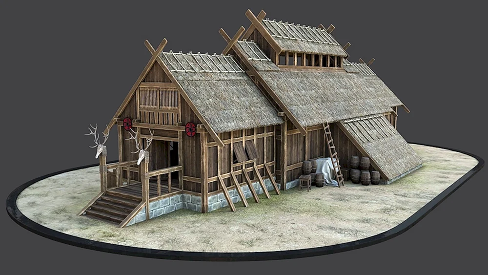 Wikinger-Langhaus Valheim