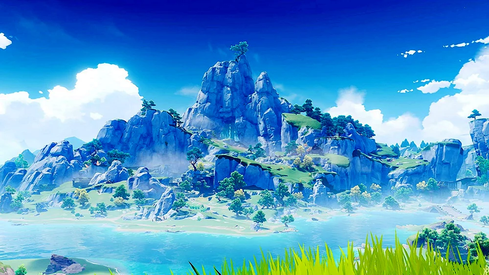 Wind Valley Genshin Impact Landscape