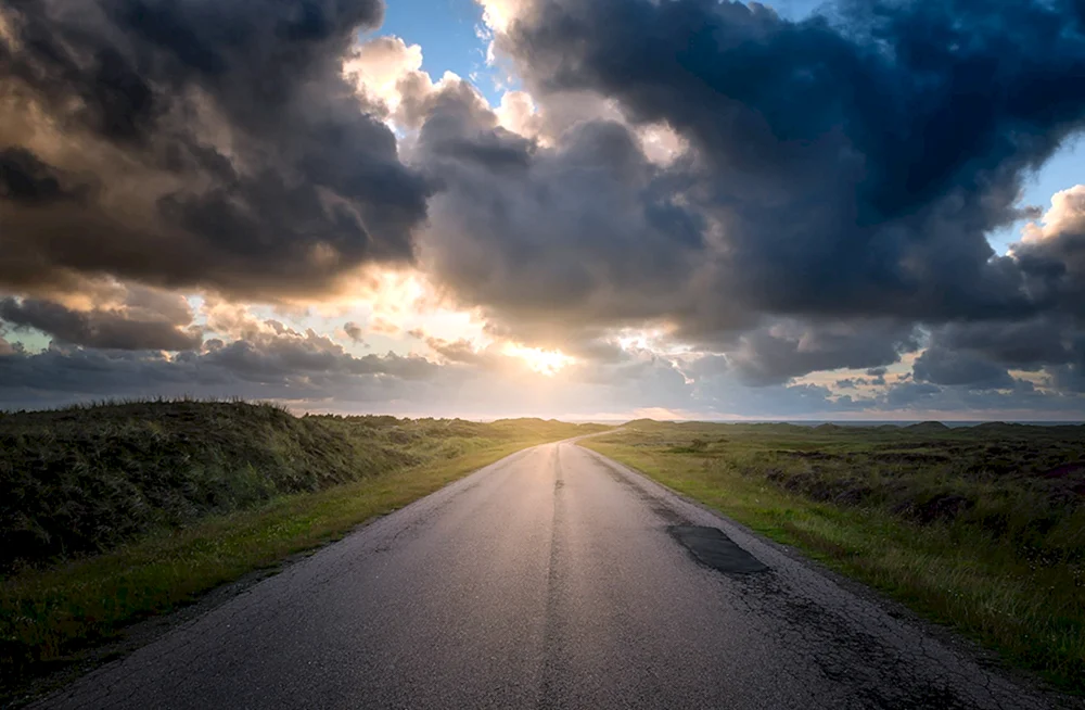 Straße in den Himmel