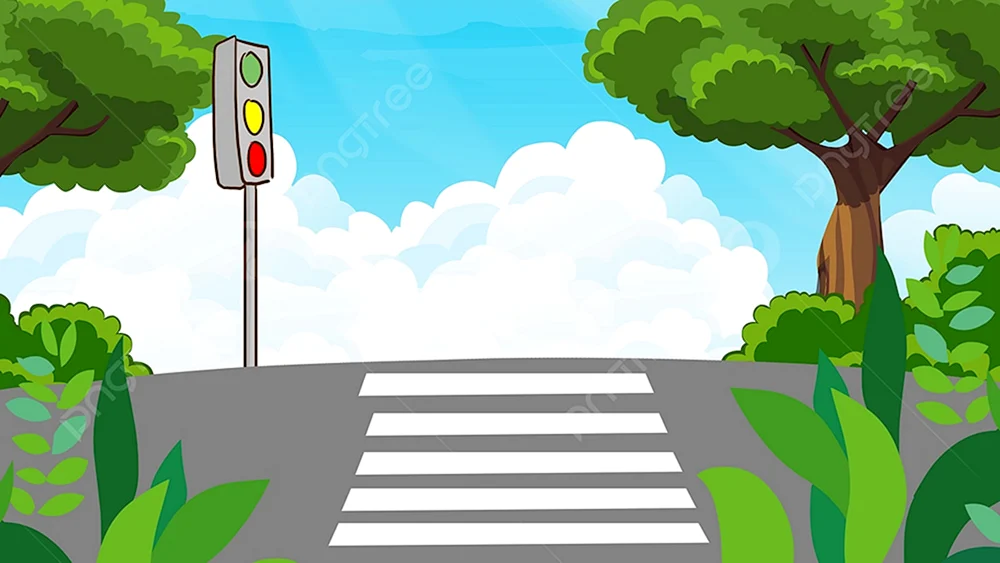Cartoon Straßenhintergrund