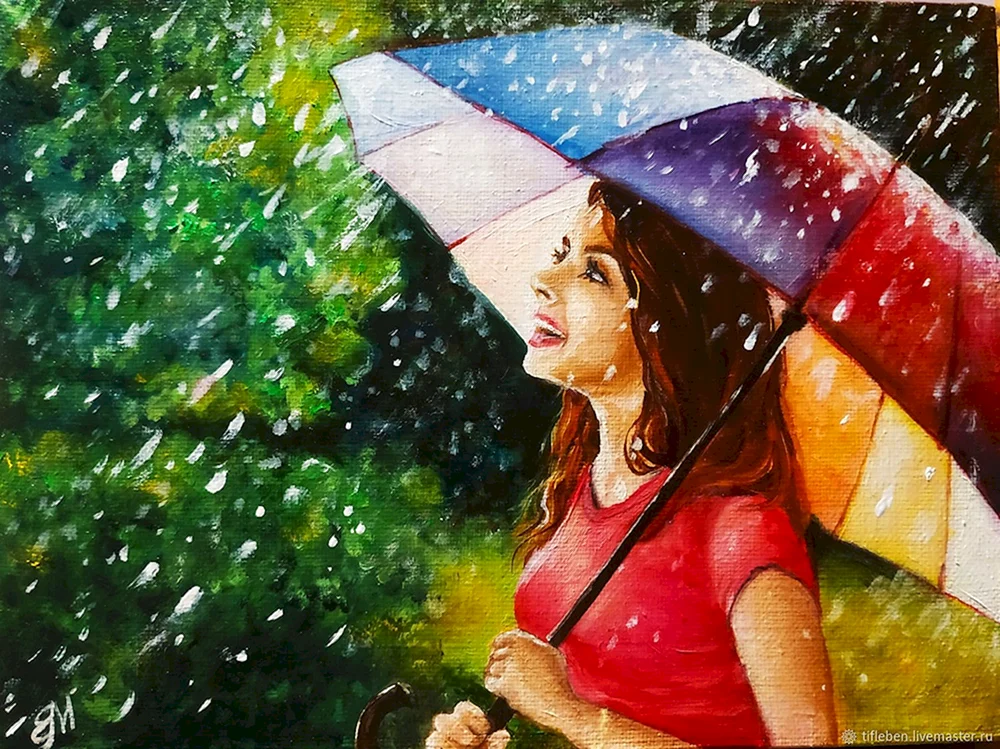 Regen in der Malerei