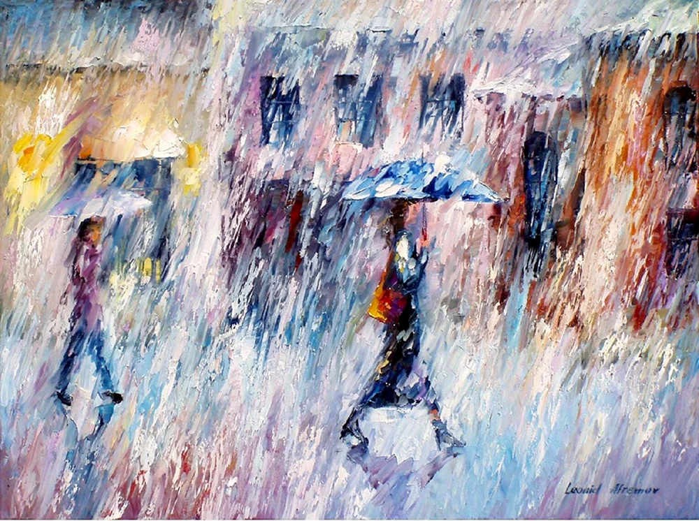 Regen in der Malerei