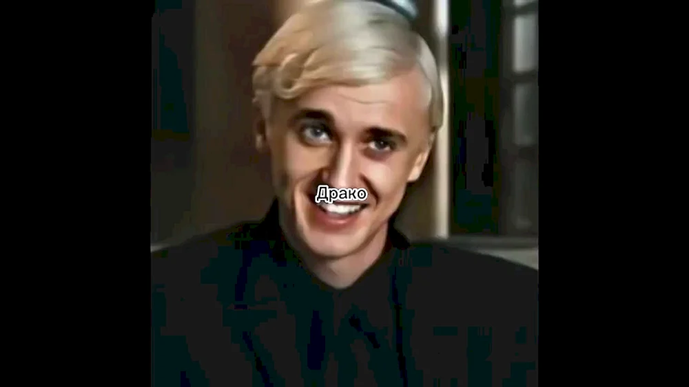Tom Felton Draco Malfoy.