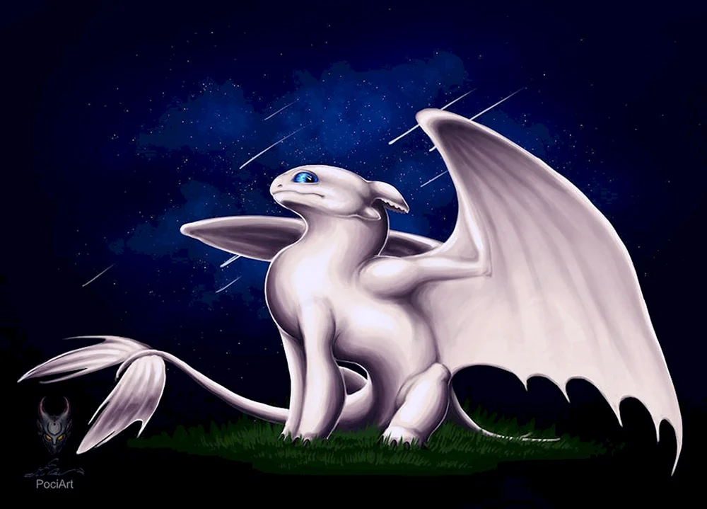 Drache Ohnezahn und weiße Wut