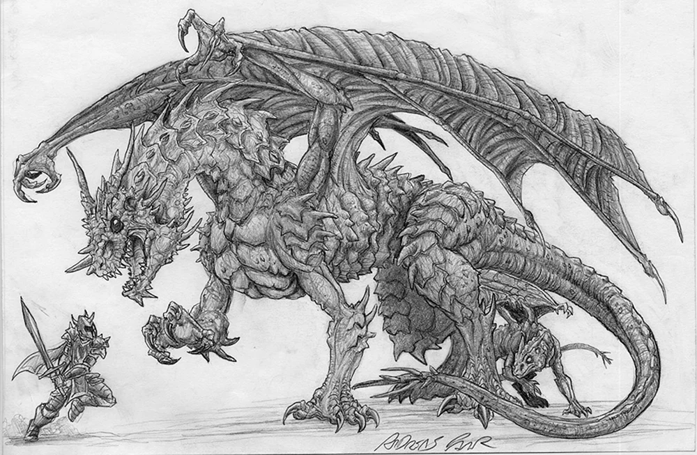 Drachen Bleistift