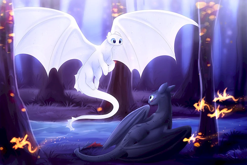 Drache Ohnezahn und weiße Wut